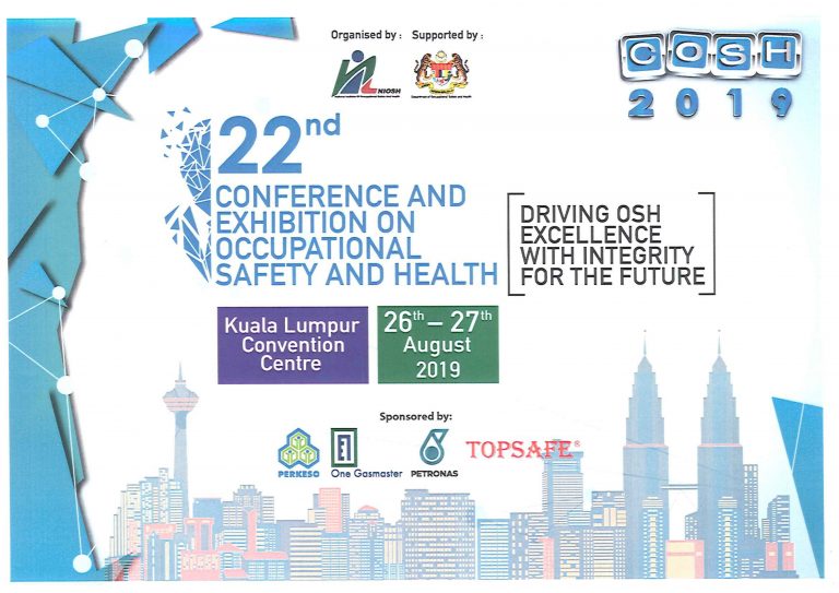 COSH : CONFERENCE AND EXHIBITION  ON OCCUPATIONAL SAFETY AND HEALTH