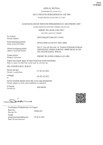 IPA Type D Permit (Selangor)